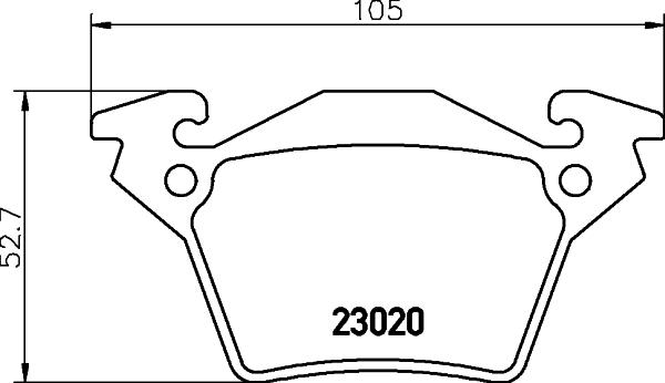 HELLA 8DB 355 008-641 - Bremžu uzliku kompl., Disku bremzes ps1.lv