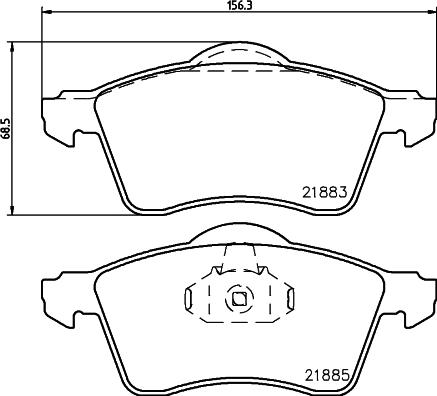 HELLA 8DB 355 008-011 - Bremžu uzliku kompl., Disku bremzes ps1.lv