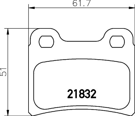 HELLA 8DB 355 008-151 - Bremžu uzliku kompl., Disku bremzes ps1.lv