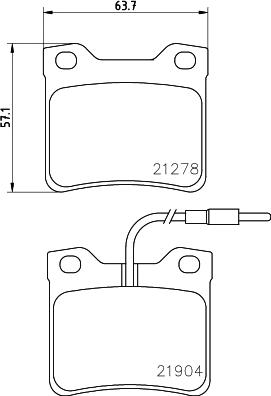 HELLA 8DB 355 008-171 - Bremžu uzliku kompl., Disku bremzes ps1.lv