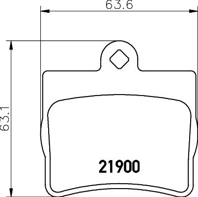 HELLA 8DB 355 008-311 - Bremžu uzliku kompl., Disku bremzes ps1.lv