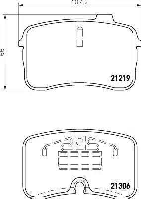 HELLA 8DB 355 008-201 - Bremžu uzliku kompl., Disku bremzes ps1.lv