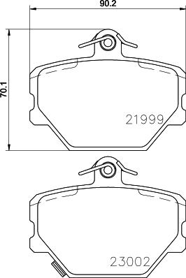 HELLA 8DB 355 008-721 - Bremžu uzliku kompl., Disku bremzes ps1.lv