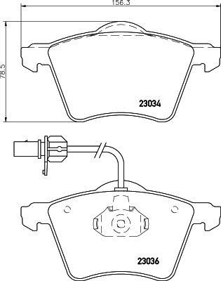 HELLA 8DB 355 008-771 - Bremžu uzliku kompl., Disku bremzes ps1.lv