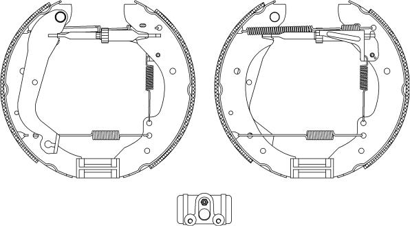 HELLA 8DB 355 003-641 - Bremžu loku komplekts ps1.lv