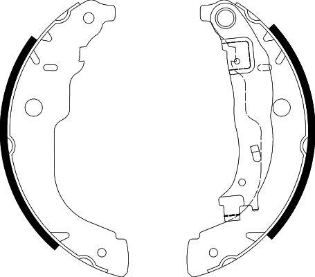 HELLA 8DB 355 003-031 - Bremžu loku komplekts ps1.lv