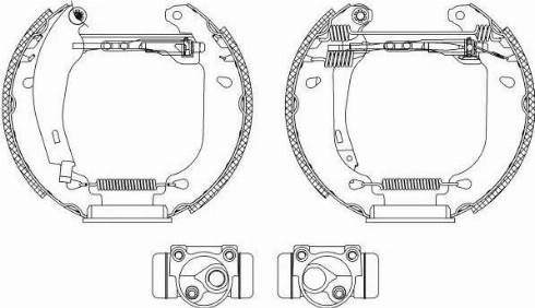 HELLA 8DB 355 003-891 - Bremžu loku komplekts ps1.lv