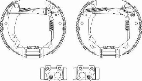 HELLA 8DB 355 003-831 - Bremžu loku komplekts ps1.lv