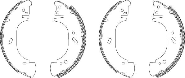 HELLA 8DB 355 003-221 - Bremžu loku komplekts ps1.lv