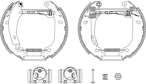 HELLA 8DB 355 003-751 - Bremžu loku komplekts ps1.lv