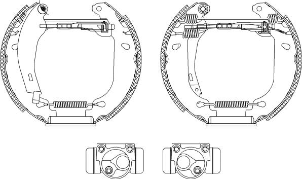 HELLA 8DB 355 003-761 - Bremžu loku komplekts ps1.lv