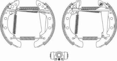 HELLA 8DB 355 003-731 - Bremžu loku komplekts ps1.lv