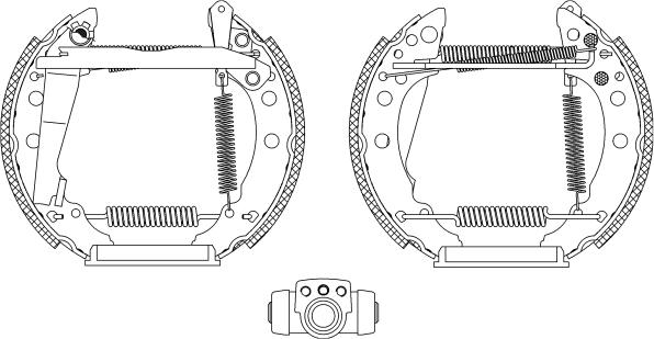 HELLA 8DB 355 003-721 - Bremžu loku komplekts ps1.lv