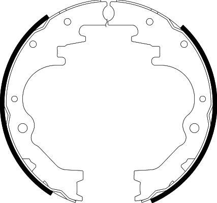 HELLA 8DB 355 002-441 - Bremžu loku komplekts ps1.lv