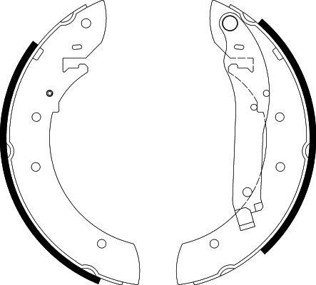 HELLA 8DB 355 002-011 - Bremžu loku komplekts ps1.lv