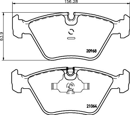 HELLA 8DB 355 007-411 - Bremžu uzliku kompl., Disku bremzes ps1.lv