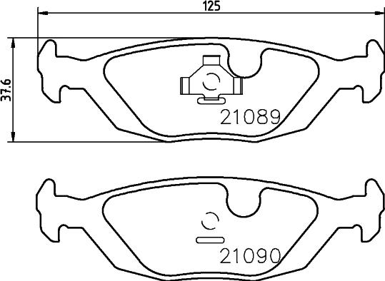 HELLA 8DB 355 007-521 - Bremžu uzliku kompl., Disku bremzes ps1.lv