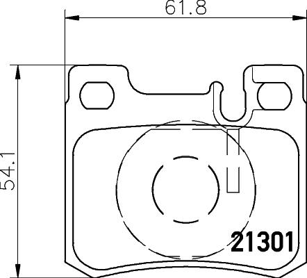 HELLA 8DB 355 007-671 - Bremžu uzliku kompl., Disku bremzes ps1.lv