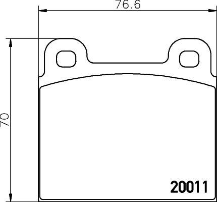 HELLA 8DB 355 007-011 - Bremžu uzliku kompl., Disku bremzes ps1.lv