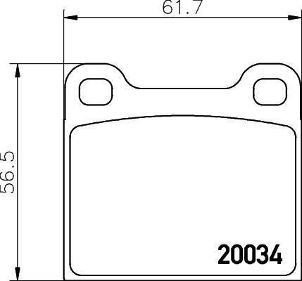 HELLA 8DB 355 007-021 - Bremžu uzliku kompl., Disku bremzes ps1.lv