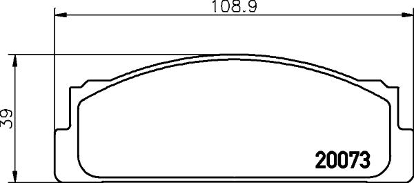 HELLA 8DB 355 007-111 - Bremžu uzliku kompl., Disku bremzes ps1.lv