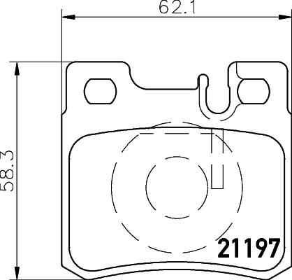 HELLA 8DB 355 007-361 - Bremžu uzliku kompl., Disku bremzes ps1.lv