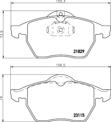 HELLA 8DB 355 007-771 - Bremžu uzliku kompl., Disku bremzes ps1.lv