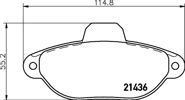 HELLA 8DB 355 019-931 - Bremžu uzliku kompl., Disku bremzes ps1.lv