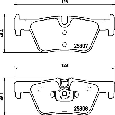 HELLA 8DB 355 019-971 - Bremžu uzliku kompl., Disku bremzes ps1.lv