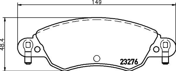 HELLA 8DB 355 019-431 - Bremžu uzliku kompl., Disku bremzes ps1.lv