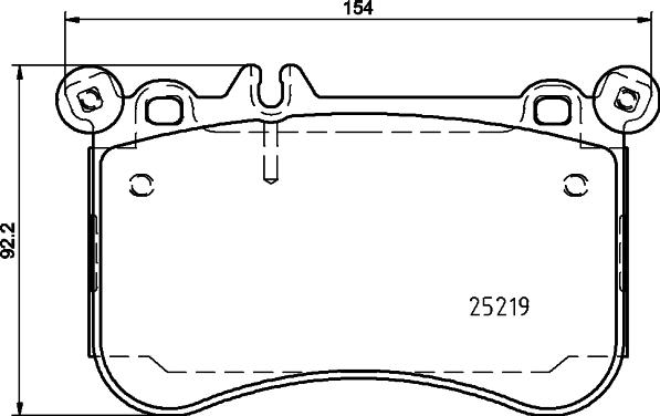 HELLA 8DB 355 019-611 - Bremžu uzliku kompl., Disku bremzes ps1.lv