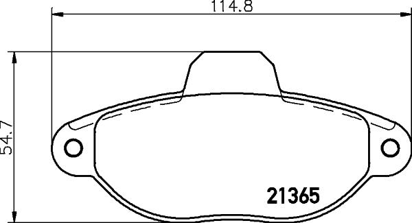 HELLA 8DB 355 019-091 - Bremžu uzliku kompl., Disku bremzes ps1.lv