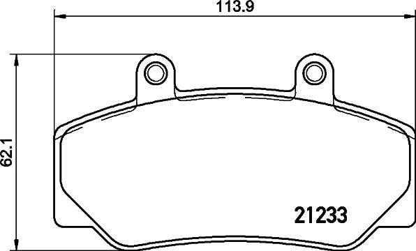 HELLA 8DB 355 019-031 - Bremžu uzliku kompl., Disku bremzes ps1.lv