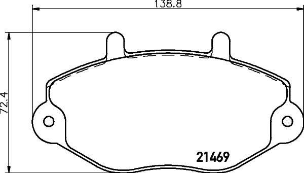 HELLA 8DB 355 019-381 - Bremžu uzliku kompl., Disku bremzes ps1.lv