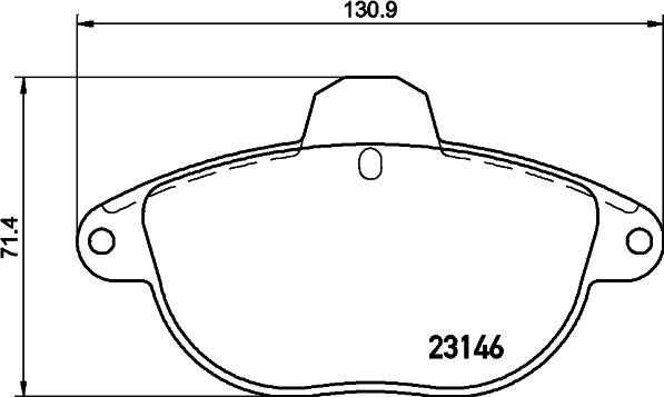 HELLA 8DB 355 019-281 - Bremžu uzliku kompl., Disku bremzes ps1.lv