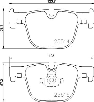 HELLA 8DB 355 019-781 - Bremžu uzliku kompl., Disku bremzes ps1.lv