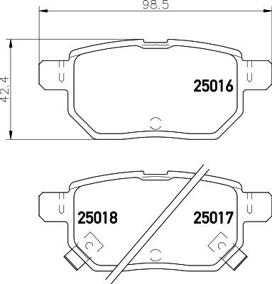 HELLA 8DB 355 014-991 - Bremžu uzliku kompl., Disku bremzes ps1.lv