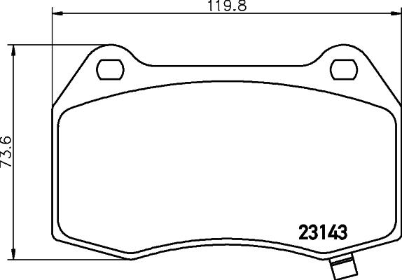 HELLA 8DB 355 014-461 - Bremžu uzliku kompl., Disku bremzes ps1.lv