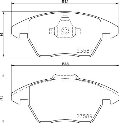 HELLA 8DB 355 014-511 - Bremžu uzliku kompl., Disku bremzes ps1.lv