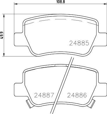 HELLA 8DB 355 014-641 - Bremžu uzliku kompl., Disku bremzes ps1.lv