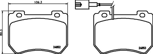 HELLA 8DB 355 014-651 - Bremžu uzliku kompl., Disku bremzes ps1.lv