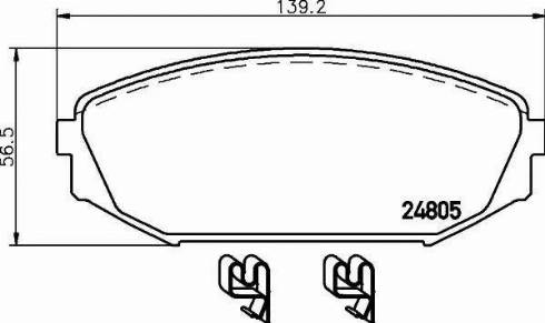 HELLA 8DB 355 014-681 - Bremžu uzliku kompl., Disku bremzes ps1.lv