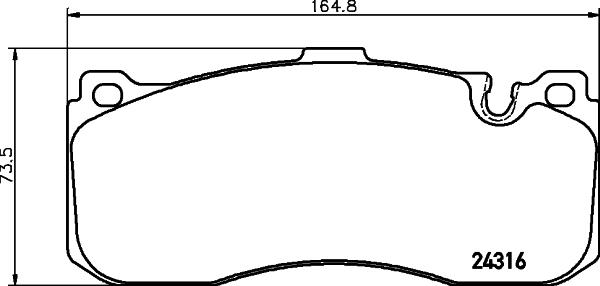 HELLA 8DB 355 014-041 - Bremžu uzliku kompl., Disku bremzes ps1.lv