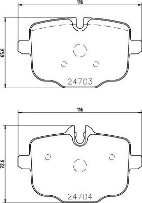 HELLA 8DB 355 014-361 - Bremžu uzliku kompl., Disku bremzes ps1.lv