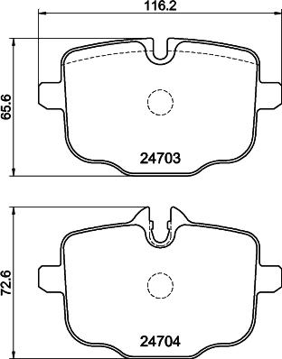 HELLA 8DB 355 026-321 - Bremžu uzliku kompl., Disku bremzes ps1.lv