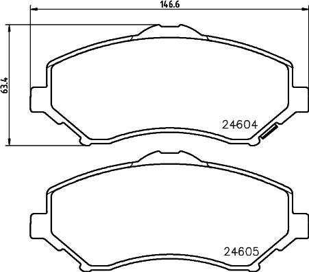 HELLA 8DB 355 014-231 - Bremžu uzliku kompl., Disku bremzes ps1.lv