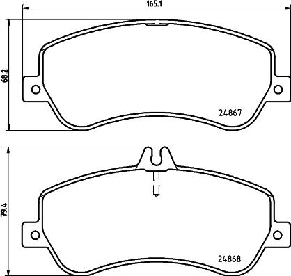 HELLA 8DB 355 014-221 - Bremžu uzliku kompl., Disku bremzes ps1.lv