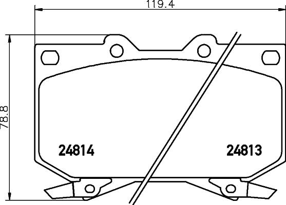 HELLA 8DB 355 014-711 - Bremžu uzliku kompl., Disku bremzes ps1.lv