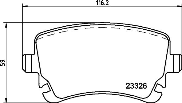 HELLA 8DB 355 015-951 - Bremžu uzliku kompl., Disku bremzes ps1.lv