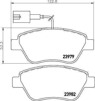 HELLA 8DB 355 015-491 - Bremžu uzliku kompl., Disku bremzes ps1.lv